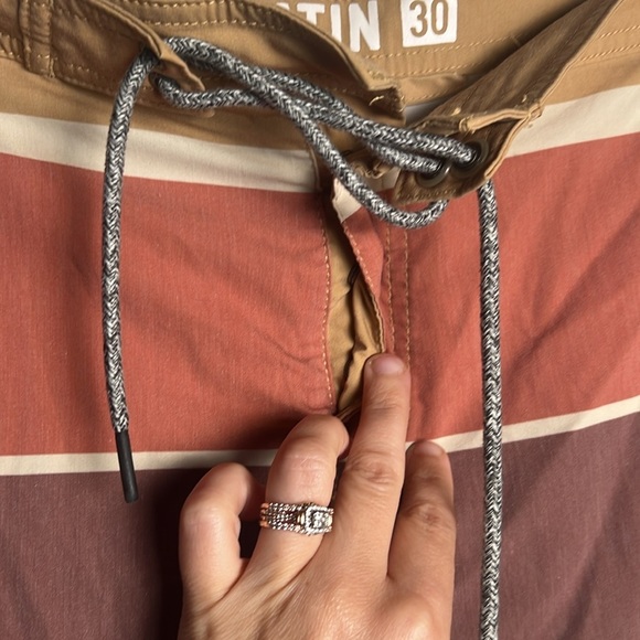 Katin Brown and Tan Board Shorts Quick-Dry Swimwear Duke Boardshorts Size 30 - Picture 3 of 8